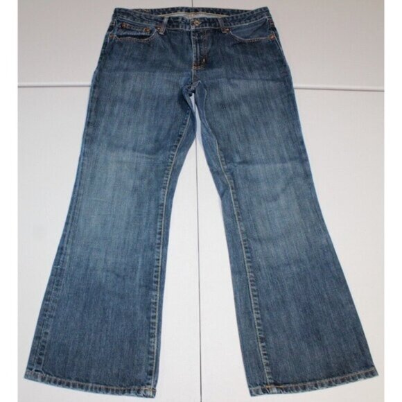 Womens Polo Ralph Lauren Kelly Jeans Size 12 (Measure 34 x 29) Boot Cut Denim - Picture 1 of 6